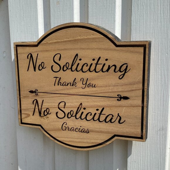 Elegant no soliciting sign - Picture 2 of 2